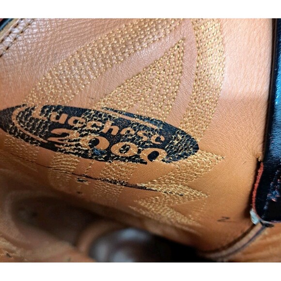 Lucchese 2000 Redish Brown Western Leather Cowboy Boots Size US 9.5 D Men's - Picture 7 of 8